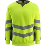 Mascot sweatshirt Wigton fluorgeel/donkerantraciet