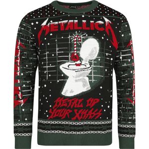 Metallica Holiday Sweater (Metal Up Your Ass) Heren Christmas jumper - meerkleurig - XXL