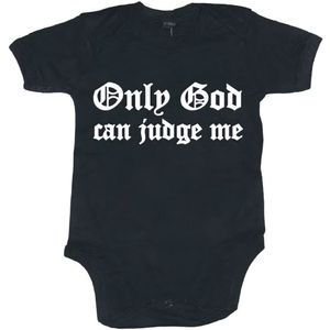 Hybris Kinder Only God Can Judge Me Body SH-13-10378-L71 Black-6-12Monate