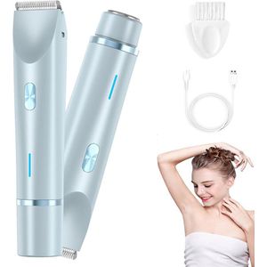 Ontharingsapparaat voor dames - Elektrisch 2-in-1 scheerapparaat voor vrouwen, waterdicht, ontworpen voor oksels, benen, armen en lichaam