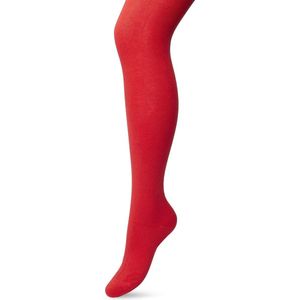 Bonnie Doon Biologisch Katoenen Maillot Dames Rood maat 40/42 L - Uitstekende pasvorm - Gladde Naden - OEKO-TEX gecertificeerd - Bio Cotton Tights - Duurzaam en Huidvriendelijk Bio Katoen - Fel Rood - Southern Fish Red - BP051900.358