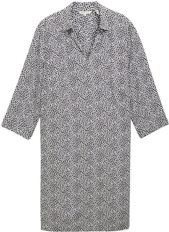 TOM TAILOR - Damesjurk - Navy - Organic Dot Design