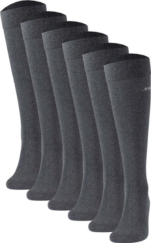 JOOP! Sokken Unisex premium essential cotton Knee High 6p Set van 6