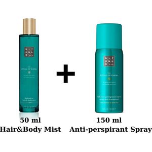 Rituals of Karma - Duo Set - Hair Body Mist 50 ml + Anti - Perspirant Spray 150 ml + Gift bag