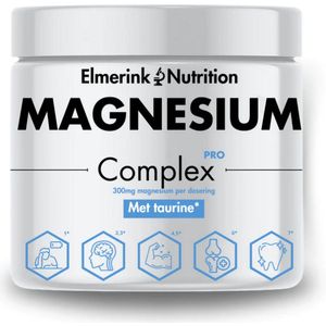 Magnesium Complex – 200 Capsules – Unieke formule - Met Magnesiumcitraat, Bisglycinaat en N-Acetyltaurinaat – L-Taurine Toegevoegd – Hoog Opneembaar en Wetenschappelijk Onderbouwd – Elmerink Nutrition