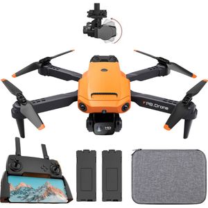 SefSay P8 Drone Oranje - Drone met dubbele camera - Obstakel ontwijking - Inclusief opbergtas en 2 accu's
