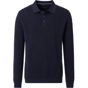 Casa Moda polo lange mouw donkerblauw