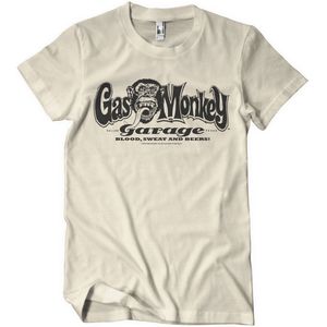 Gas Monkey Garage T-Shirt Logo T-Shirt GMG-1-GMG044-H95-10 Khaki-S