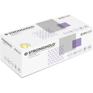 Nitril handschoenen maat 8/medium lange schacht paars 50 stuks