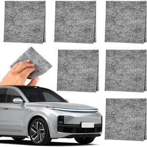 Allecto Plus - 6-delige set Nano Sparkle doek voor auto - Krassen verwijderen en glans herstellen - Multifunctionele doek voor auto onderhoud - Verwijder lichte krassen en polijst voertuiglak