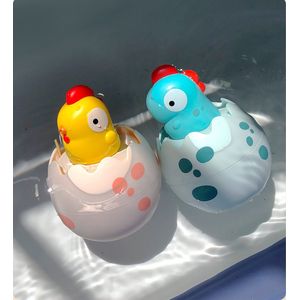 Badspeelgoed-Speelset-Babybadjespeelgoed-Dinosaurus & Chick-Squirt-2 stuks-3jaar