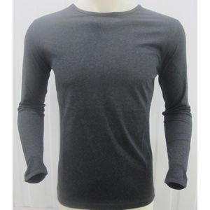 Moscow Basic Shirt - Donker Grijs - Ronde Hals - Maat XL