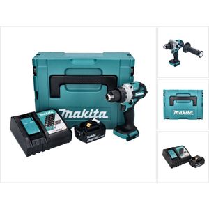 Makita DHP 486 RF1J accu klopboormachine 18 V 130 Nm borstelloos + 1x oplaadbare accu 3.0 Ah + lader + Makpac