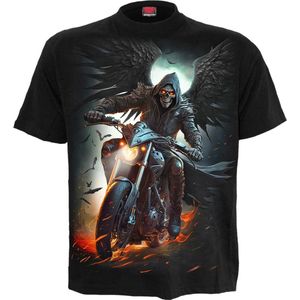 Spiral - Night Rider Heren T-shirt - XL - Zwart