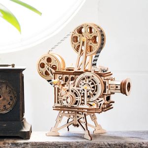 Robotime - Vitascope - Houten Modelbouw - Sciencefiction - Modelbouw - Hout 3D puzzel - Educatief - Mechanisch - Decoratie - Houten knutselspellen voor Kinderen, Tieners en Volwassenen