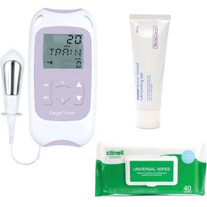 ensCare Kegel Toner + Go Gel + reiningdoekjes - Bekkenbodemtrainer | Ideaal voor Herstel na de Bevalling | 2 programma's | Pelvic Floor Trainer - Behandeling van Incontinentie