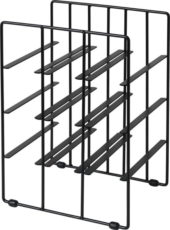 Blomus Pilare zwart wijnrek 9 flessen