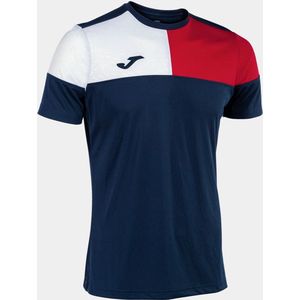 Joma - Crew - Sport T-shirt - Navy-Rood-Wit - Korte Mouwen
