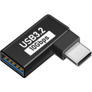 Femur USB-A naar USB-C adapter - Adapter met een Hoek - Handig voor USB Stick - In plaats van USB C kabel of USB Splitter - USB C Hub