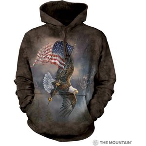 Hoodie Flag-Bearing Eagle S