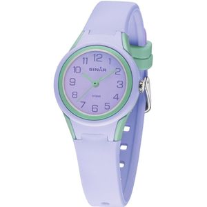 Kinderhorloge Meisje - Horloge Kind / Tiener - Horloges Meisjes Waterdicht - Analoog - Lila - Sinar - XB47-7
