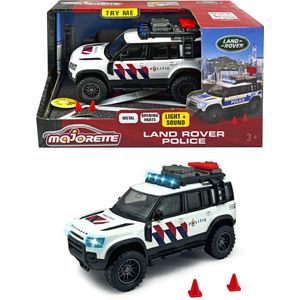 Majorette Grand Series - Land Rover Politie NL - Metaal - Licht en Geluid - 12,5 cm