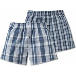 Schiesser - Jongens boxers 2-pack - geruit - 10 jaar