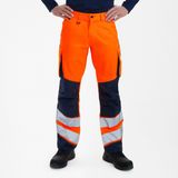 F. Engel 2545 Safety Light Trouser Repreve Orange/Blue Ink maat 42