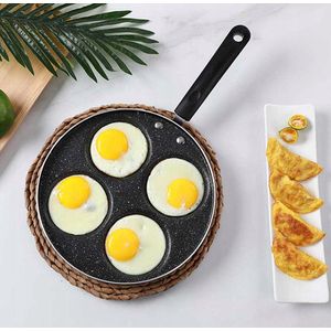 Poffertjes Pan Koekenpan Marmer coating - soft touch greep - pannenkoeken, spiegeleieren en omletten Ø24 cm – 3 JAAR GARANTIE