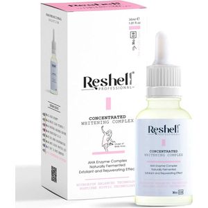 Reshell Professional - Whitening Anti-Blemish, Anti-Skin Care Serum voor Genitale Gebieden, Oksels, Ellebogen en Knieën met AHA Enzym Complex, Alphaarbutine %2, Niacinamide %10, Vitamine C, Exfoliërend serum voor Alle Huidtypen - 30 ml /Care Complex