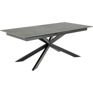 Eettafel Jorvik Keramiek Zwart Fairba 200/240cm - Giga Living