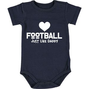 Love Football just like daddy Jongens Rompertje | romper | baby | babykleding | babyrompertje | kado | cadeau