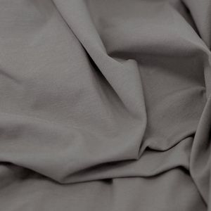 Kayori Tara Topper Hoeslaken Jersey Stretch - 140-160x200-220cm - Biologisch Katoen - Strijkvrij - Grijs