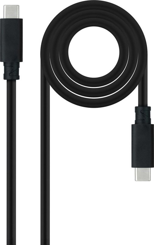 Cable USB C NANOCABLE 10.01.4100 Black 50 cm