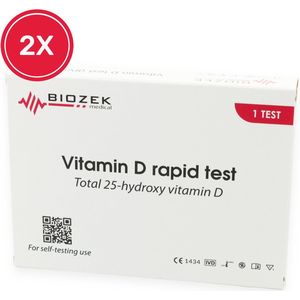 2 stuks Vitamine D test - Zelftest voor thuis - Sneltest