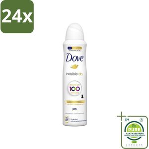 Dove - Deodorant - Spray Invisible Dry - Onzichtbare bescherming - 250 ml - Voordeelverpakking - 24 stuks - Dove deodorant - Deodorant spray