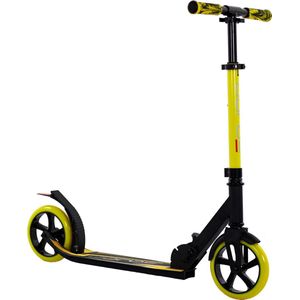 Sajan Step - Aluminium - Kinderstep - Grote Wielen - 18cm - Geel - Autoped - Scooter