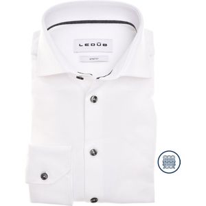 Ledûb shirt modern fit jersey wit