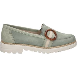 Rieker Rieker Instappers groen Leer - Maat 40