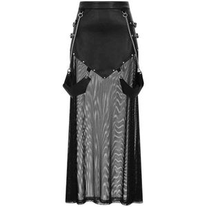 Banned - Lamia Lange rok - XS - Zwart