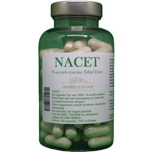 NACET Ultra Glutathion Booster – NAC Ethyl Ester – 100 Capsules – Verhoogt Glutathion met 300% en Ondersteunt Immuunsysteem