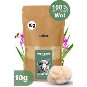 10 gram Antidruk wol voor Wandelen - 100% Natuurlijk Schapenwol & Rijk aan Lanoline - Wandel - Voetwol - wol voor Voeten
