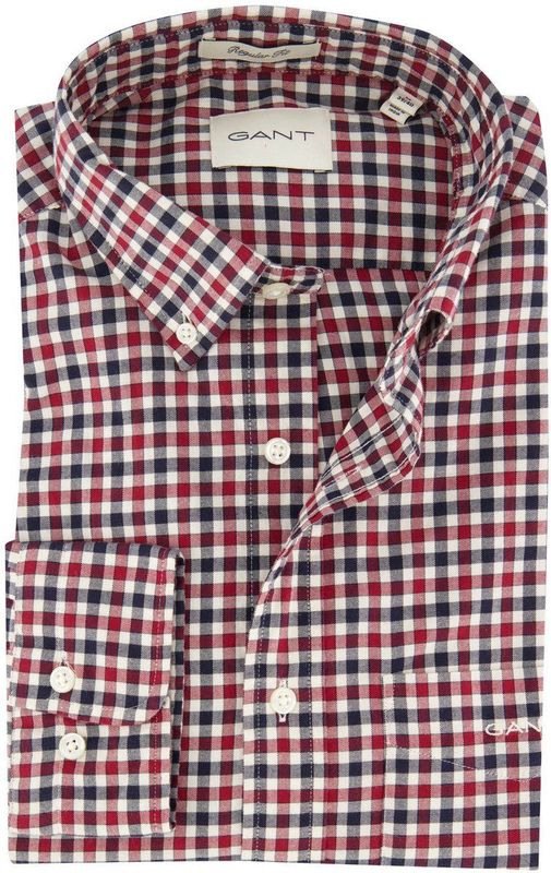REG - Twill Gingham - T-shirt - Rouge