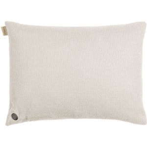 Kuddle Warmtekussen Oplaadbaar - Gebreid 'Off white' 45x60cm - Draadloos & Elektrisch - Inclusief Powerbank