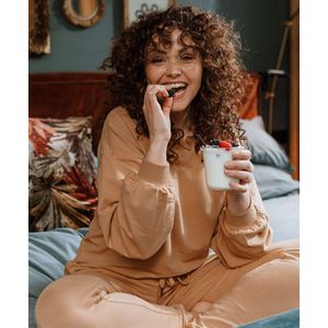 Charlie Choe - Huispak - Zandkleur - Katoen/Elastaan - Relaxte Pasvorm