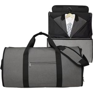 2 in 1 opvouwbare opbergtas - multifunctioneel - grijze reistas - gym - lichtgewicht bagagetas - zakenreizen - kledingtas - trainingstas - weekendtas oxford cloth - travel - duffel bag