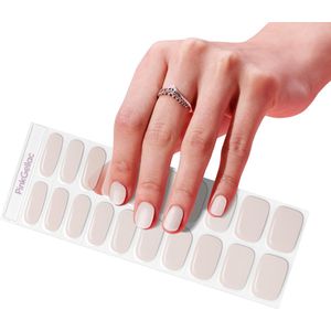 Pink Gellac UV Nagelstickers - Gellak Stickers 0015 Romantic Chrome - Nail Art Gel Stickers voor Nagels - 20 stuks in 10 maten