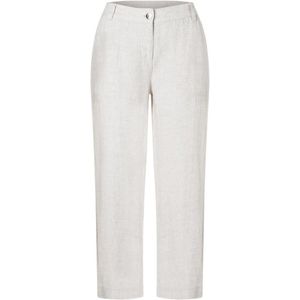 MAC - NORA - Linnen Broek - Fog Grey Melange - Cropped