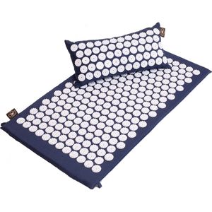 Set spijkermat en spijkerkussen indigo - Lotus