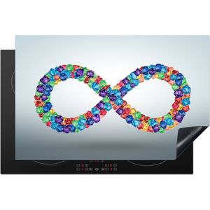 KitchenYeah® Inductie beschermer 80.2x52.2 cm - Oneindig teken - Kookplaataccessoires - Afdekplaat voor kookplaat - Inductiebeschermer - Inductiemat - Inductieplaat mat